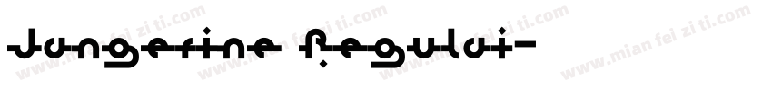 Jangerine Regulai字体转换